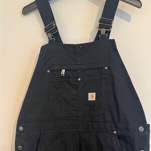 Ladies Carhartt Insulated Bibs, regular, size large